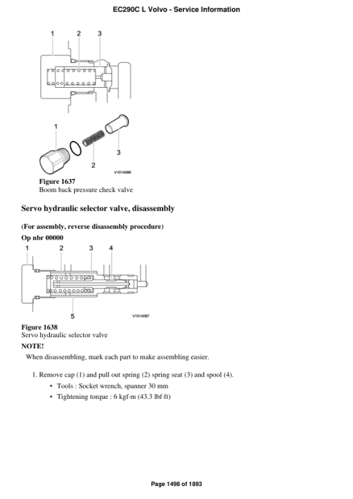 Volvo EC290C L Excavator Repair Service Manual - Image 3