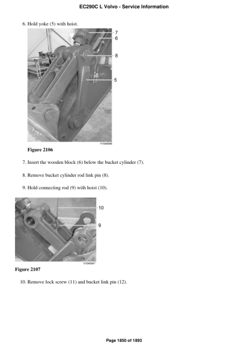 Volvo EC290C L Excavator Repair Service Manual - Image 4