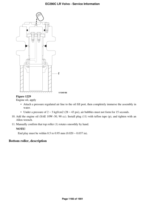 Volvo EC290C LR Excavator Repair Service Manual - Image 2