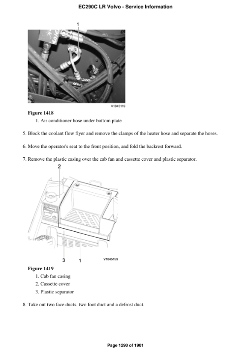 Volvo EC290C LR Excavator Repair Service Manual - Image 3