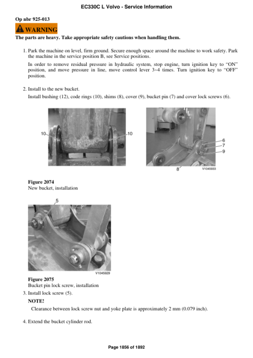 Volvo EC330C L Excavator Repair Service Manual - Image 4