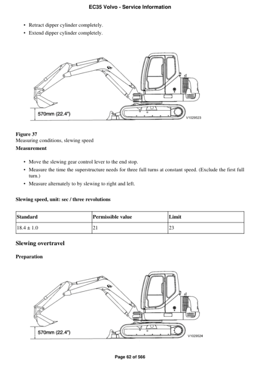 Volvo EC35 Compact Excavator Repair Service Manual - Image 5