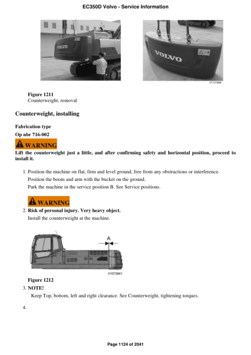 Volvo EC350D Excavator Repair Service Manual - Image 2