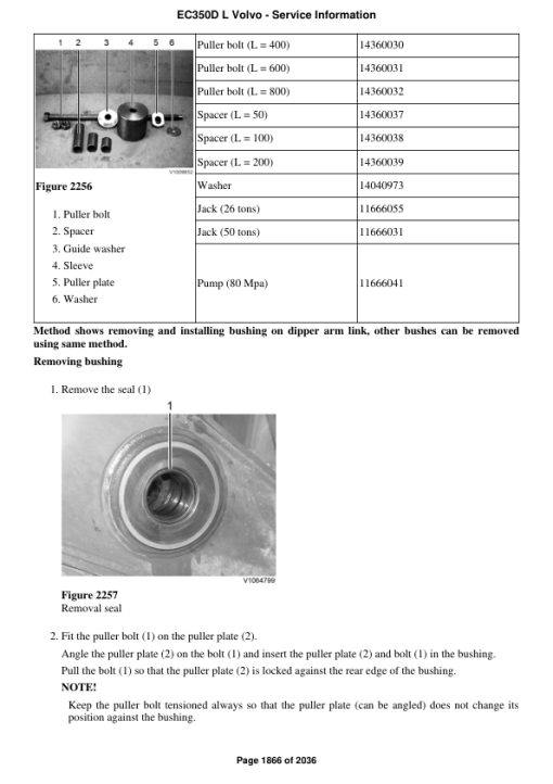 Volvo EC350D L Excavator Repair Service Manual - Image 4