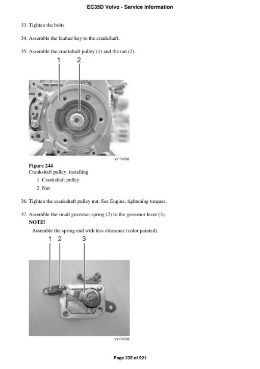 Volvo EC35D Compact Excavator Repair Service Manual - Image 2