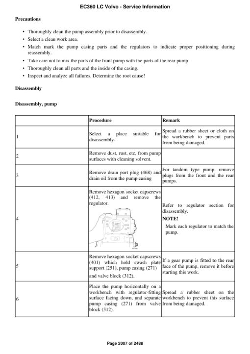 Volvo EC360 LC Excavator Repair Service Manual - Image 4