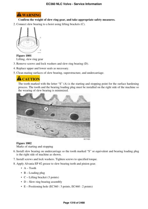 Volvo EC360 NLC Excavator Repair Service Manual - Image 3