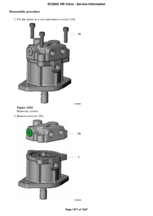 Volvo EC360C HR Excavator Repair Service Manual - Image 2