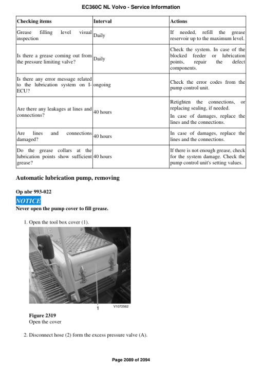 Volvo EC360C NL Excavator Repair Service Manual - Image 4