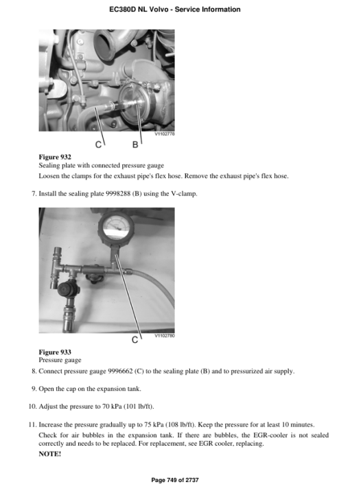 Volvo EC380D NL Excavator Repair Service Manual - Image 5