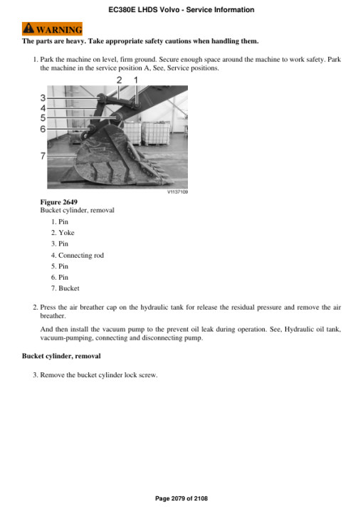 Volvo EC380E LHDS Excavator Repair Service Manual - Image 3