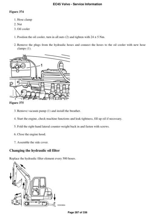 Volvo EC45 Compact Excavator Repair Service Manual - Image 4