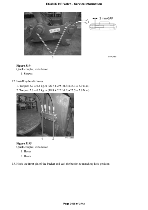 Volvo EC480D HR Excavator Repair Service Manual - Image 5