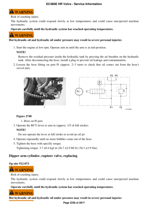 Volvo EC480E HR Excavator Repair Service Manual - Image 4