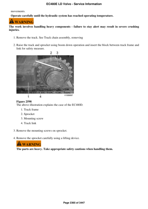 Volvo EC480E LD Excavator Repair Service Manual - Image 3