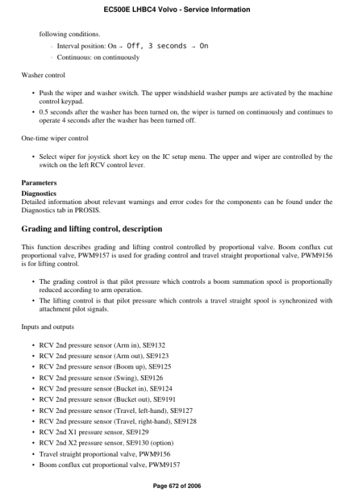 Volvo EC500E LHBC4 Excavator Repair Service Manual - Image 5