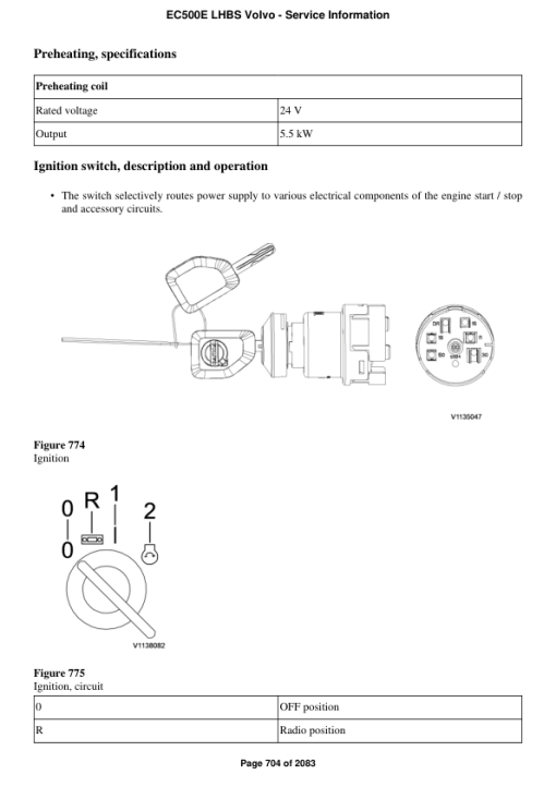 Volvo EC500E LHBS Excavator Repair Service Manual - Image 5