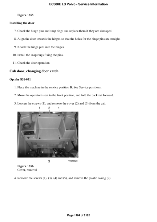 Volvo EC500E LS Excavator Repair Service Manual - Image 2