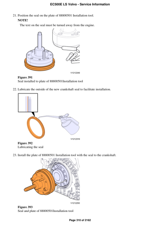 Volvo EC500E LS Excavator Repair Service Manual - Image 5