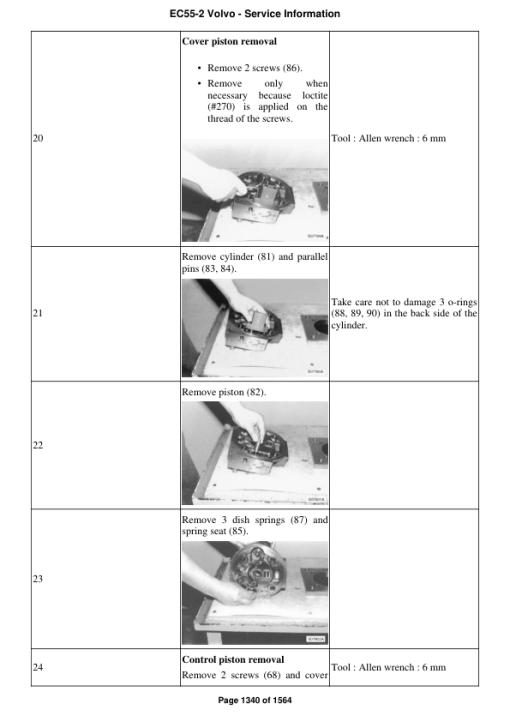 Volvo EC55-2 Compact Excavator Repair Service Manual - Image 4