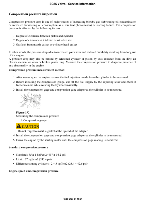 Volvo EC55 Compact Excavator Repair Service Manual - Image 4