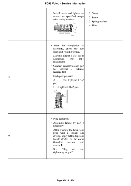 Volvo EC55 Compact Excavator Repair Service Manual - Image 5