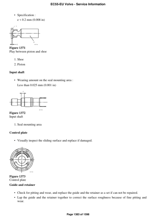 Volvo EC55-EU Compact Excavator Repair Service Manual - Image 3