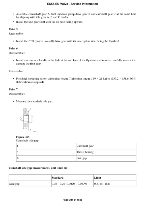 Volvo EC55-EU Compact Excavator Repair Service Manual - Image 4