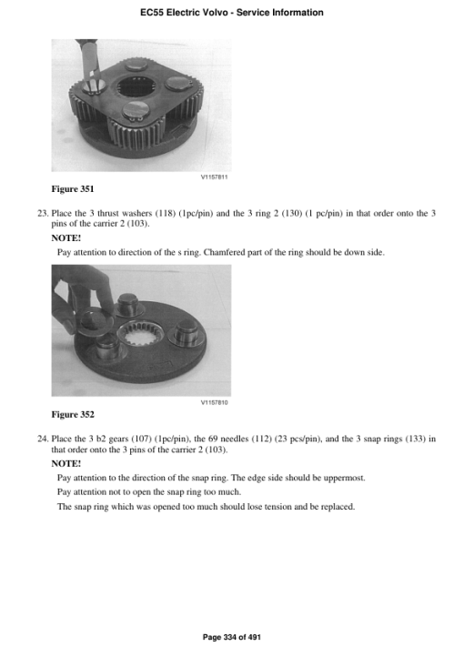 Volvo EC55 Electric Compact Excavator Repair Service Manual - Image 2