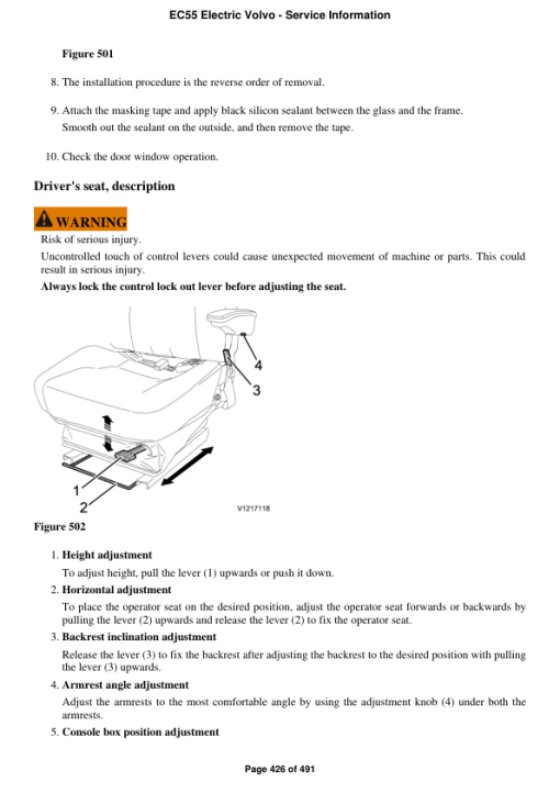 Volvo EC55 Electric Compact Excavator Repair Service Manual - Image 3