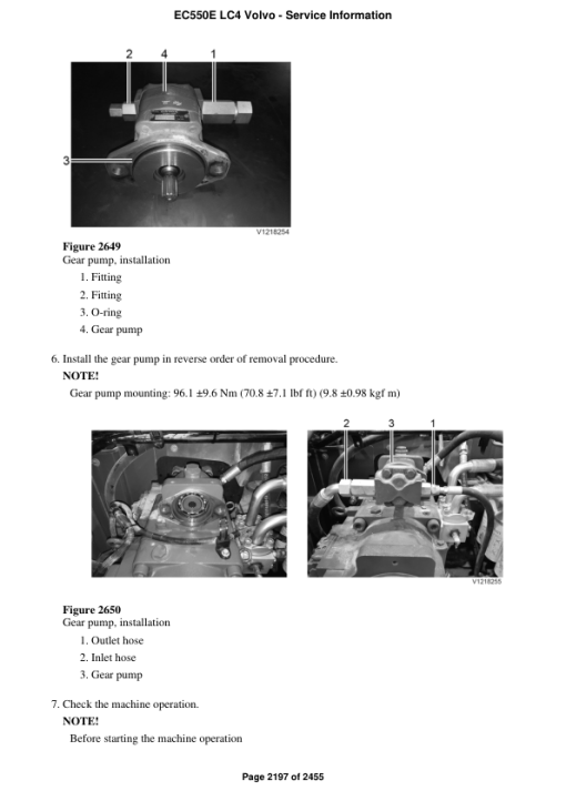 Volvo EC550E LC4 Excavator Repair Service Manual - Image 4