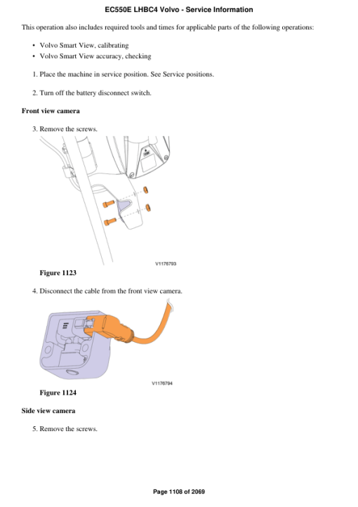 Volvo EC550E LHBC4 Excavator Repair Service Manual - Image 2