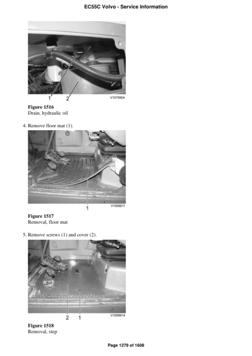 Volvo EC55C Compact Excavator Repair Service Manual - Image 3