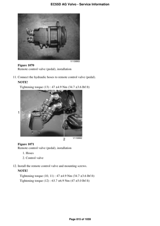 Volvo EC55D AG Compact Excavator Repair Service Manual - Image 4