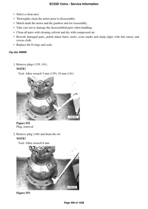 Volvo EC55D Compact Excavator Repair Service Manual - Image 2