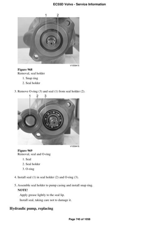 Volvo EC55D Compact Excavator Repair Service Manual - Image 4