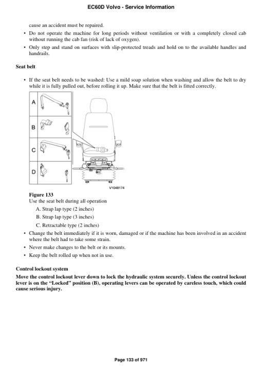 Volvo EC60D Compact Excavator Repair Service Manual - Image 2