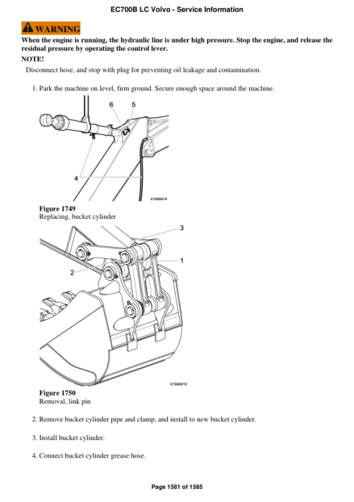 Volvo EC700B LC Excavator Repair Service Manual - Image 2