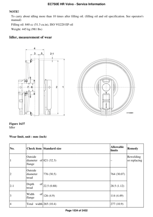 Volvo EC750E HR Excavator Repair Service Manual - Image 3