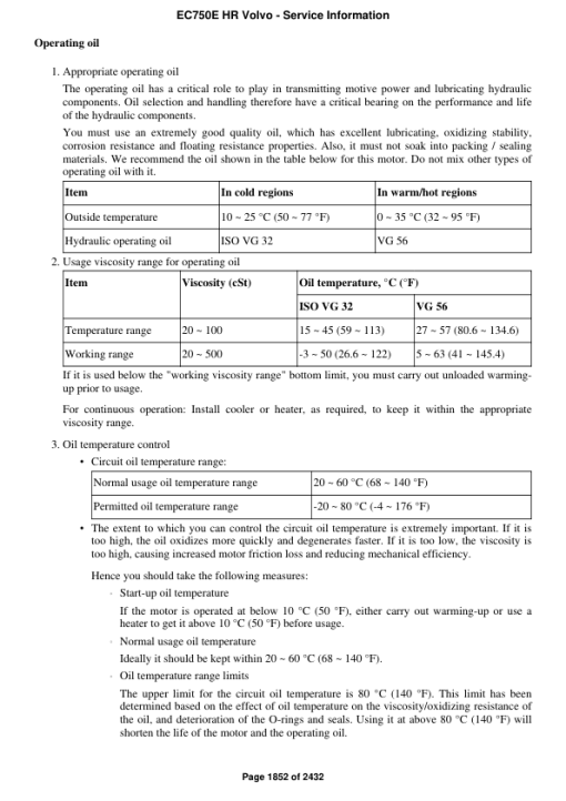 Volvo EC750E HR Excavator Repair Service Manual - Image 4