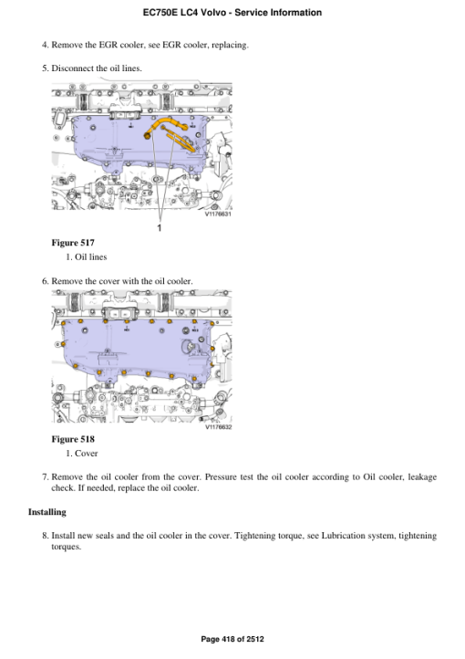 Volvo EC750E LC4 Excavator Repair Service Manual - Image 5