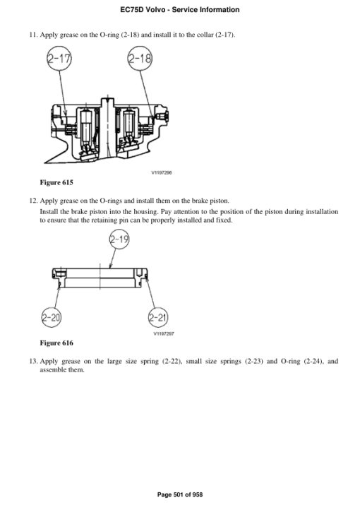 Volvo EC75D Compact Excavator Repair Service Manual - Image 3