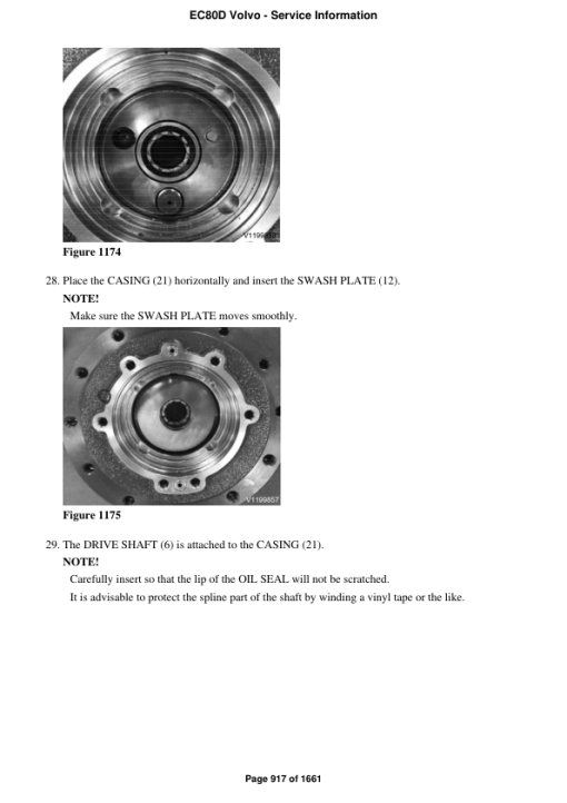 Volvo EC80D Compact Excavator Repair Service Manual - Image 4