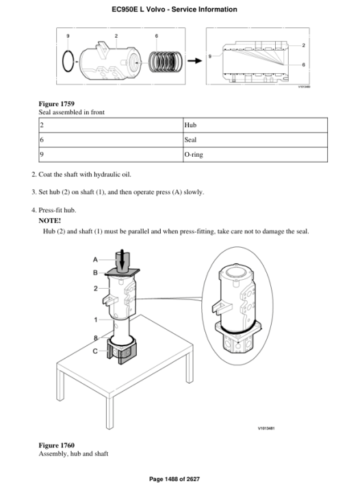 Volvo EC950E L Excavator Repair Service Manual - Image 2