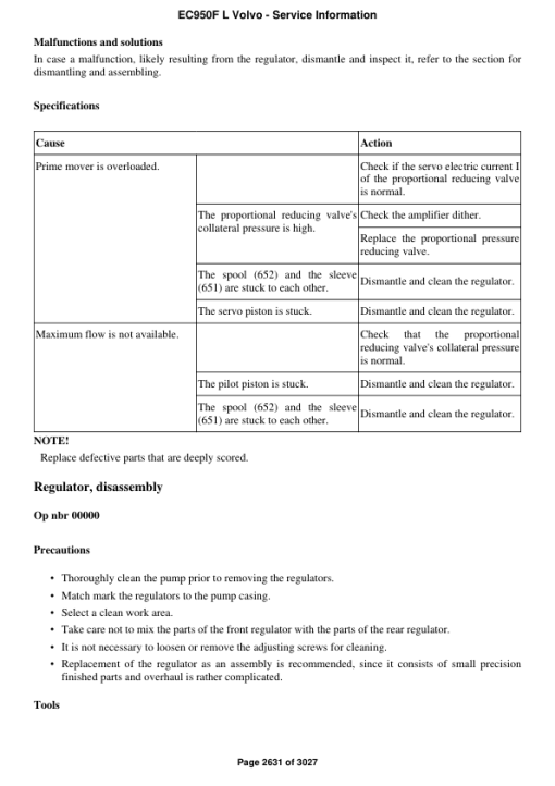 Volvo EC950F L Excavator Repair Service Manual - Image 4