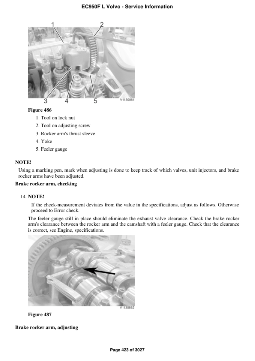 Volvo EC950F L Excavator Repair Service Manual - Image 5