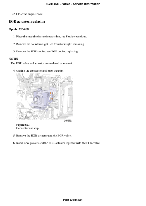 Volvo ECR145E L Excavator Repair Service Manual - Image 5