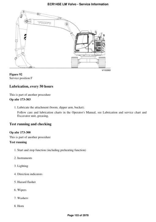 Volvo ECR145E LM Excavator Repair Service Manual - Image 2