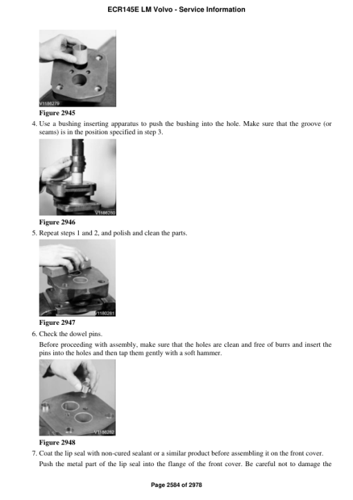 Volvo ECR145E LM Excavator Repair Service Manual - Image 5