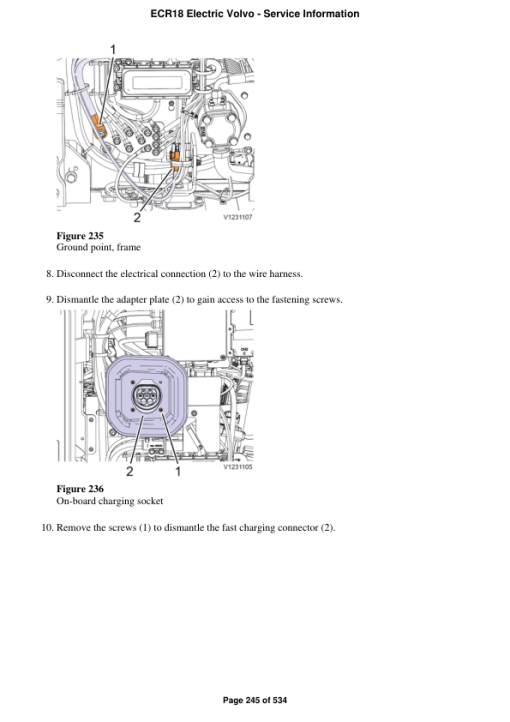 Volvo ECR18 Electric Compact Excavator Repair Service Manual - Image 2